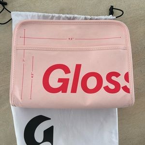 Glossier Make up bag with removable insert (with pockets)